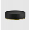 Мыльница, Gessi, Inciso, шгв 115*115*35, цвет-чёрный/Brushed Brass PVD