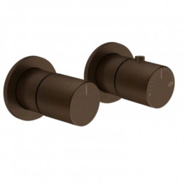 Смеситель для душа, Gessi, Habito Unito, на 2 потребителя, цвет-Dark Bronze