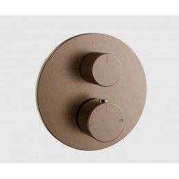 Смеситель для душа, Gessi, Ingranaggio, на 2 потребителя, цвет-Copper Brushed PVD