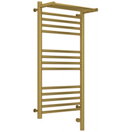 Полотенцесушитель, Сунержа, Богема 3.0, с 1 полкой, шгв 432*214*924, нижнее справа, МЭМ, цвет-латунь состаренная