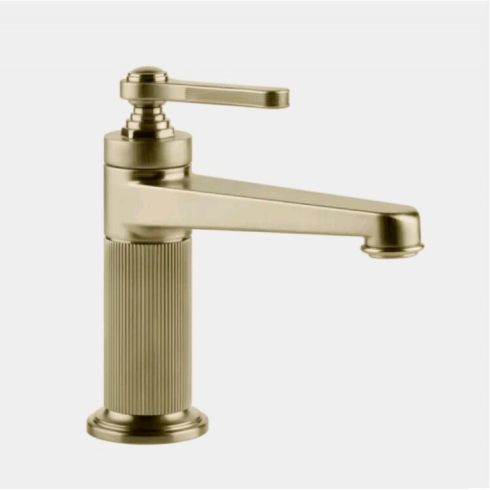 Смеситель для раковины, Gessi, VENTI20, цвет-Brushed Brass PVD