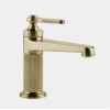 Смеситель для раковины, Gessi, VENTI20, цвет-Brushed Brass PVD