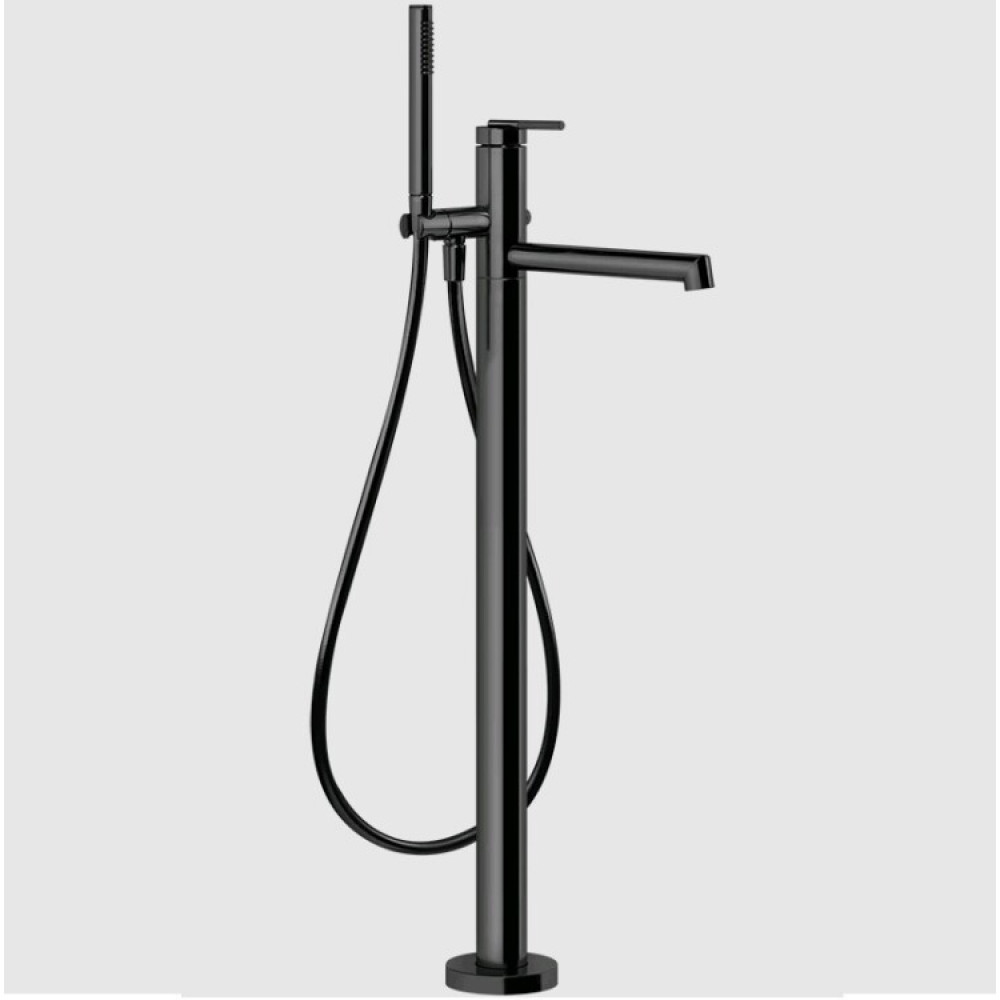 Смеситель для ванны и душа, Gessi, Ingranaggio, цвет-Black Metal PVD