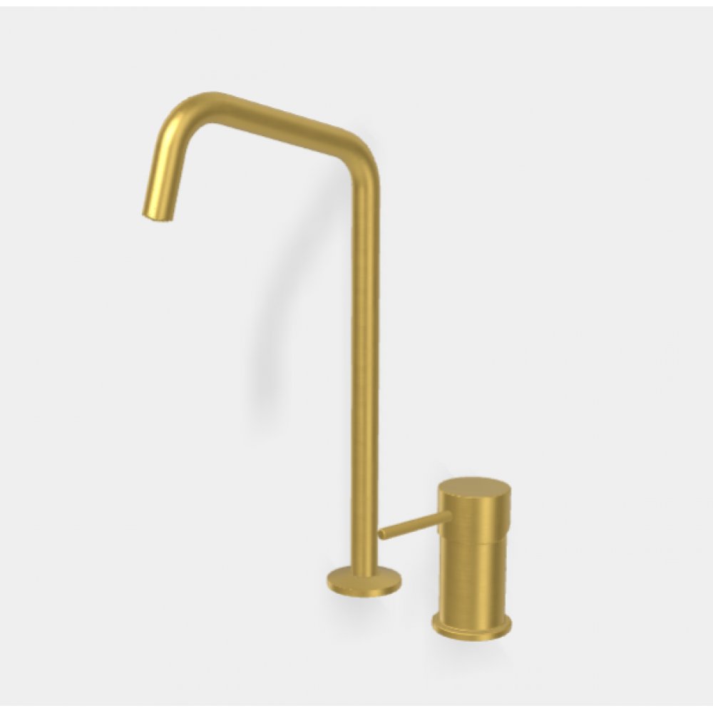 Смеситель для раковины, Fima Carlo Frattini, Spillo Up, цвет-брашированное золото