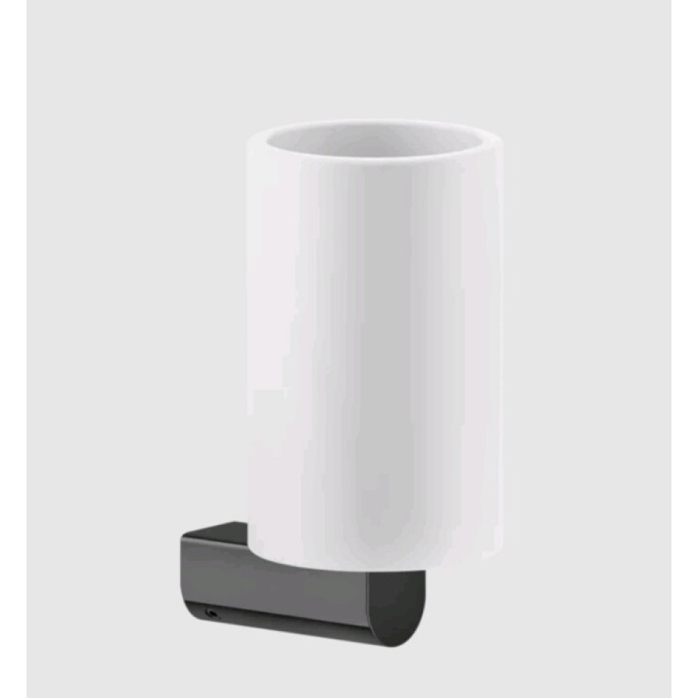 Стакан, Gessi, Rilievo, шгв 75*100*150, цвет-белый/Black Metal PVD