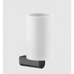 Стакан, Gessi, Rilievo, шгв 75*100*150, цвет-белый/Black Metal PVD