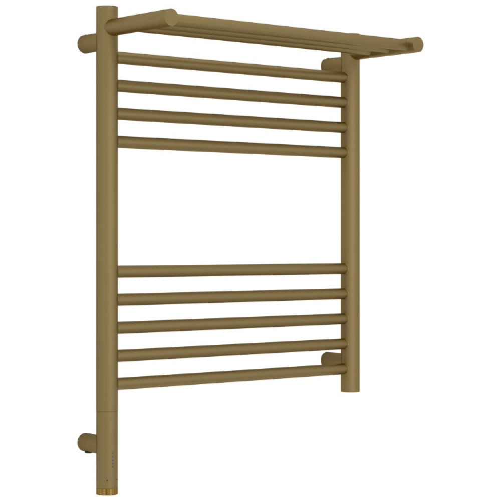 Полотенцесушитель, Сунержа, Богема 3.1, с 1 полкой, шгв 532*215*724, нижнее слева, МЭМ, цвет-золото матовое