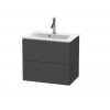 Тумба под раковину, Duravit, L-Cube, шгв 620*391*550, раковина-необходимо заказать, цвет-серо-графит матовый