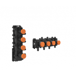 Внутренняя часть, Gessi, назначение-смеситель для душа термостатический на 3 независимых выхода, цвет-хром