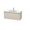 Тумба под раковину, Duravit, L-Cube, шгв 1200*480*500, раковина-в комплекте, цвет-серо-коричневый матовый