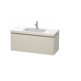 Тумба под раковину, Duravit, L-Cube, шгв 1200*480*500, раковина-в комплекте, цвет-серо-коричневый матовый