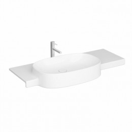 Раковина, Vitra, Voyage, шгв 1000*485*115, отверстия для смесителя-1, VitrA Clean, цвет-белый