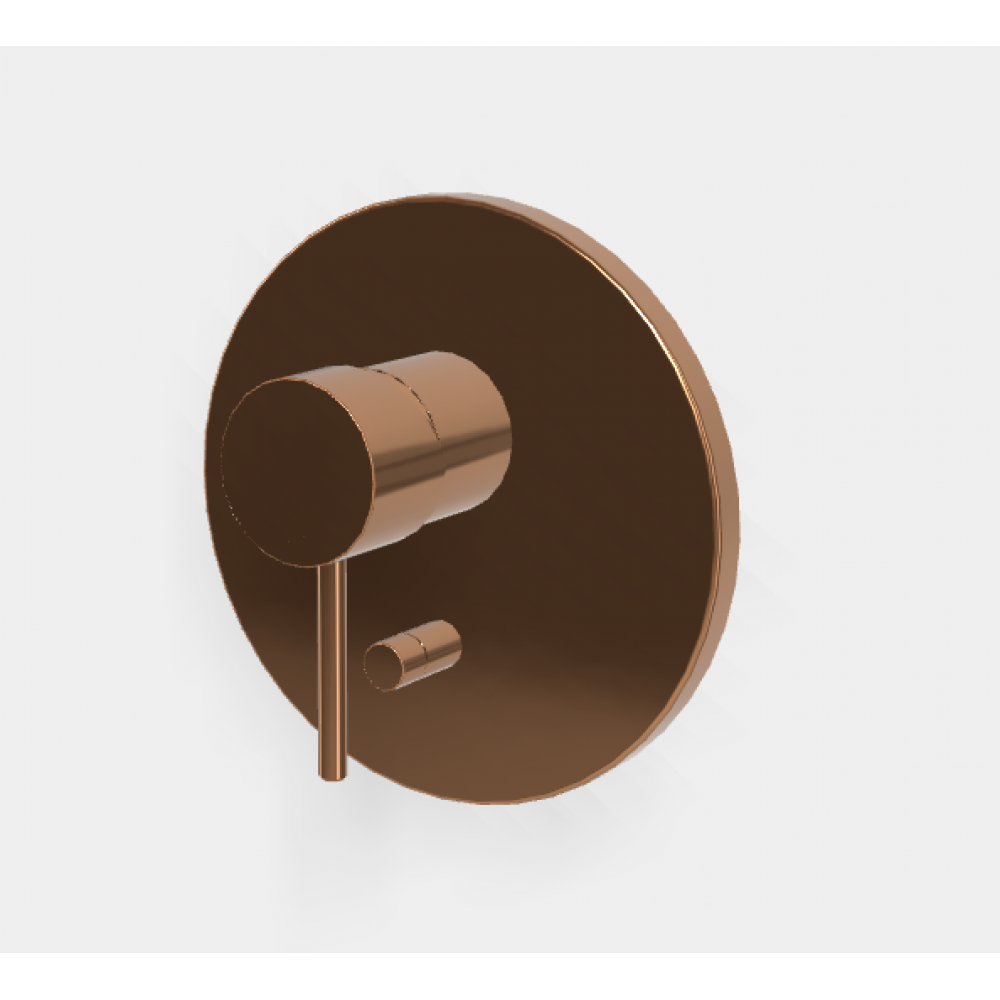 Смеситель для душа, Fima Carlo Frattini, Spillo Up, на 2 потребителя, цвет-бронза янтарная (Amber Bronze)