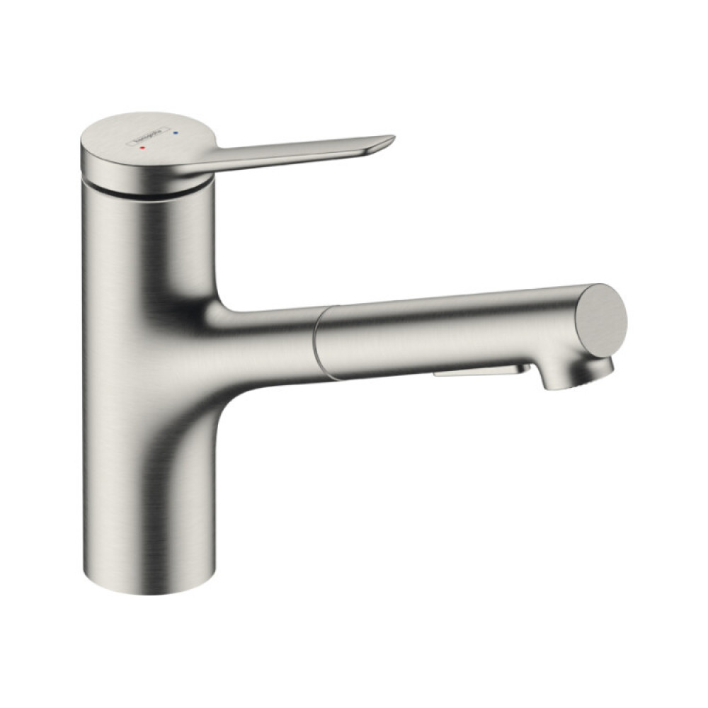 Смеситель для кухни, Hansgrohe, Zesis M33, цвет-сталь