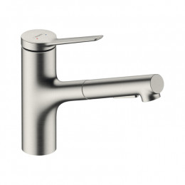 Смеситель для кухни, Hansgrohe, Zesis M33, цвет-сталь