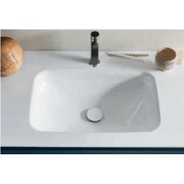 Столешница, ARBI, Curvy, шгв 1506*505*12, интегрированная раковина-есть, цвет-белый