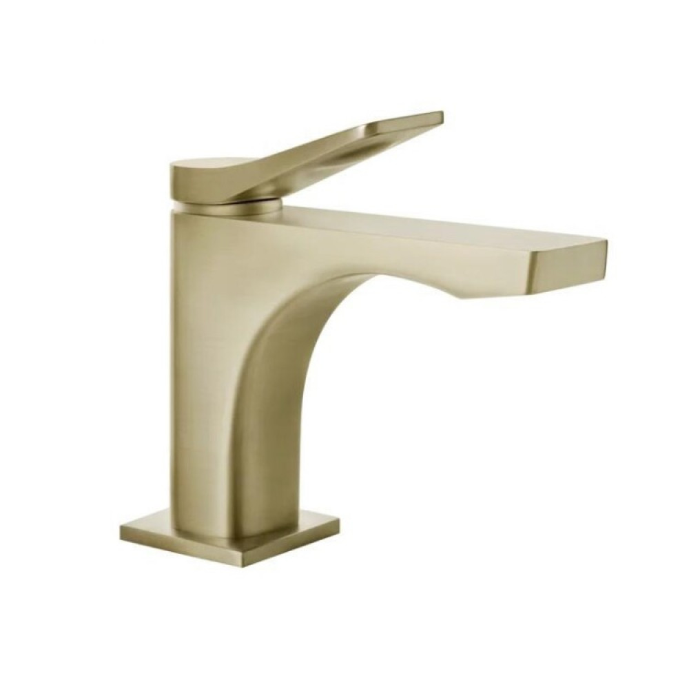 Смеситель для раковины, Gessi, Rilievo, цвет-Brushed Brass PVD