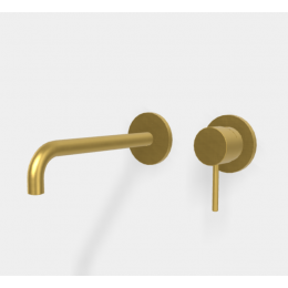 Смеситель для раковины, Fima Carlo Frattini, Spillo Up, цвет-брашированное золото