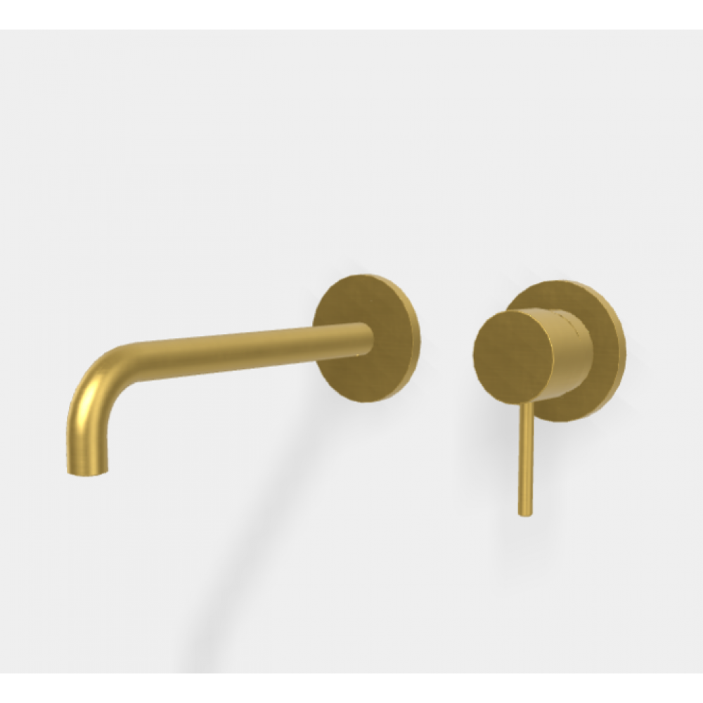 Смеситель для раковины, Fima Carlo Frattini, Spillo Up, цвет-брашированное золото