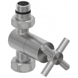 Вентиль, Сунержа, G 1/2" НР х G 3/4" НГ, прямой, крест, цвет-сатин