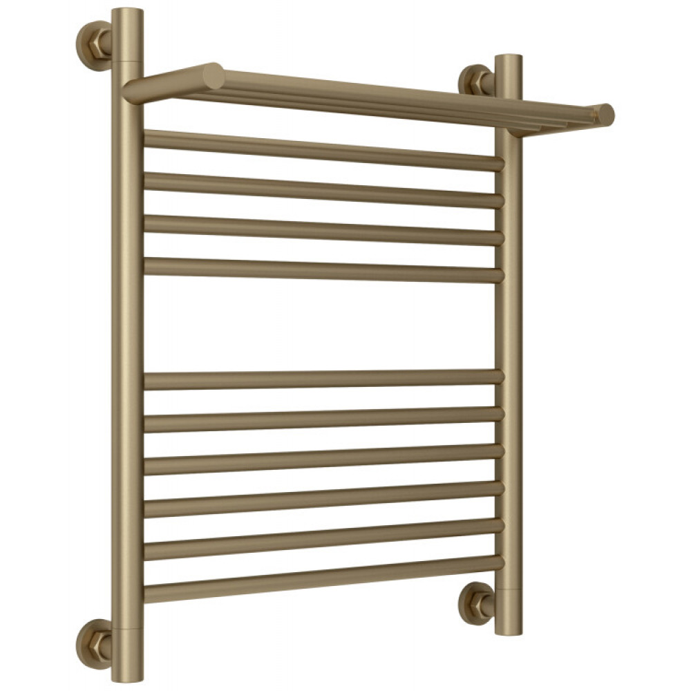 Полотенцесушитель, Сунержа, Богема +, с 1 полкой, шгв 550*213*662, диагональное/нижнее/вертикальное, цвет-золото матовое