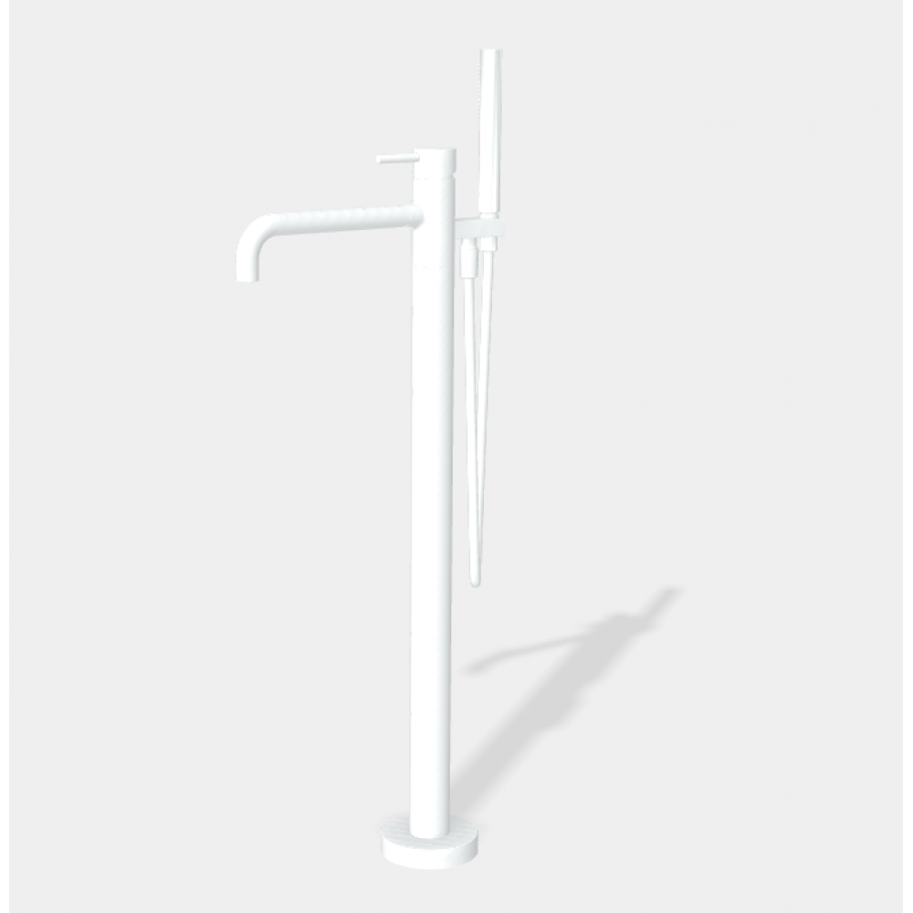 Смеситель для ванны, Fima Carlo Frattini, Spillo Up,цвет-белый матовый