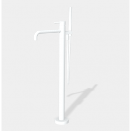 Смеситель для ванны, Fima Carlo Frattini, Spillo Up,цвет-белый матовый