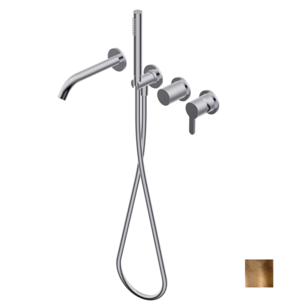 Смеситель для ванны и душа, Ritmonio, Diametro35 Elegance, цвет-Brushed Bronze