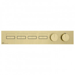 Смеситель для душа, Gessi, HI-FI, на 4 потребителя, цвет-Brushed Brass PVD