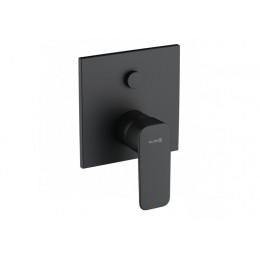 Смеситель для душа, Kludi, Pure&Style, на 2 потребителя, цвет-черный матовый