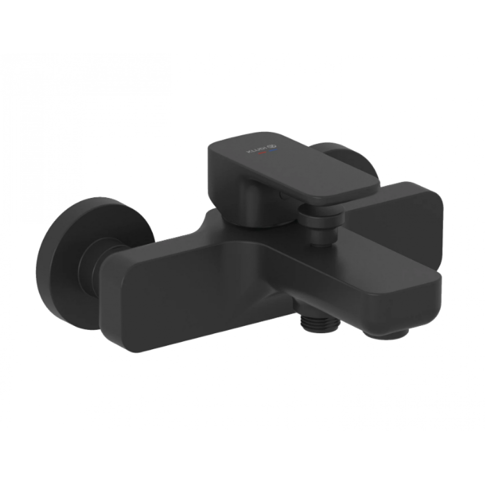 Смеситель для ванны и душа, Kludi, Renon, цвет-черный матовый