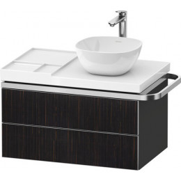Тумба под раковину, Duravit, Aurena, шгв 784*492*435, раковина-необходимо заказать, цвет-тисненое эбеновое дерево/графит суперматовый