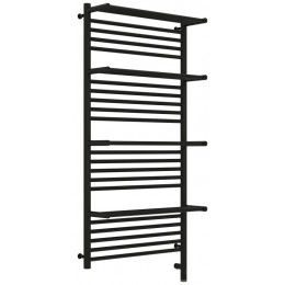Полотенцесушитель, Сунержа, Богема 3.0, с 4 полками, шгв 632*214*1324, нижнее справа, МЭМ, цвет-черный матовый