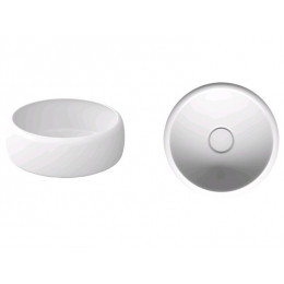 Раковина, Bette, BetteCurve, шгв 420*420*115, отверстия для смесителя-отсутствуют, BetteGlasur® Plus, цвет-белый