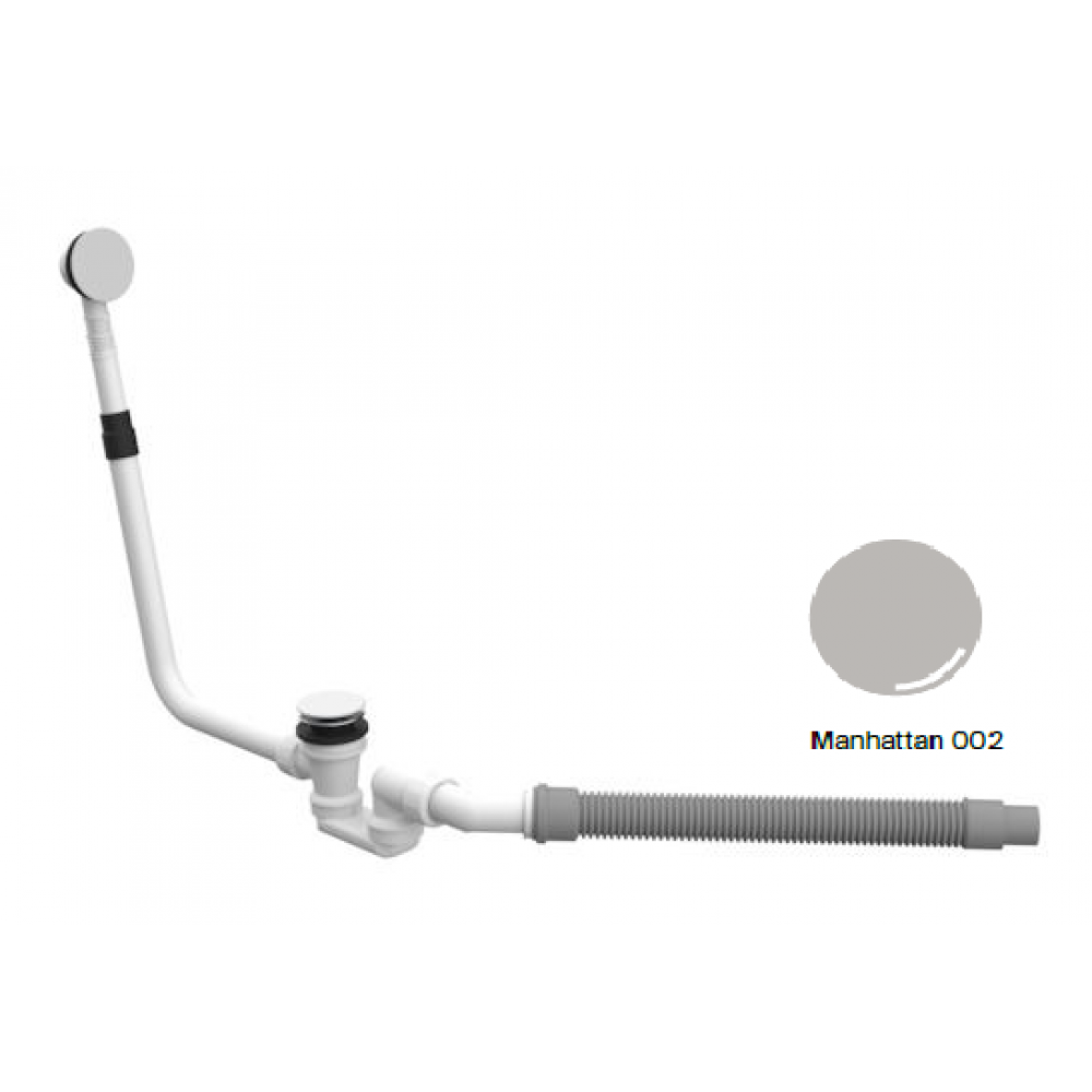 Слив-перелив, Bette, BetteMono Silhouette, для ванны, автоматический (Click-clack), цвет-Manhattan