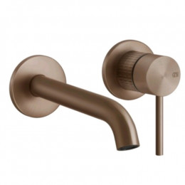 Смеситель для раковины, Gessi, 316 Meccanica, цвет-Copper Brushed PVD