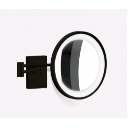 Косметическое зеркало, Decor Walther, BS, с подсветкой, цвет-черный матовый