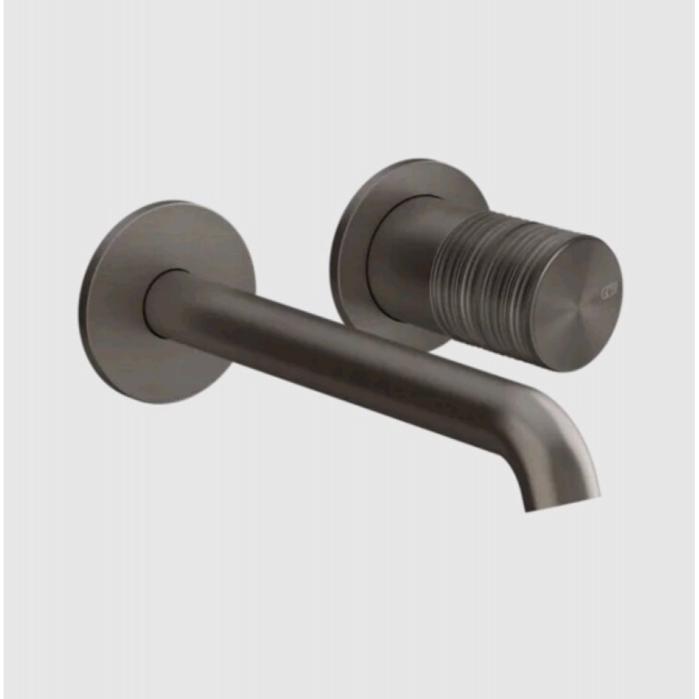 Смеситель для раковины, Gessi, Habito Trame, цвет-Black Metal Brushed PVD