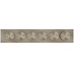 Смеситель для душа, Gessi, Origini, на 4 потребителя, цвет-Finox Brushed Nickel