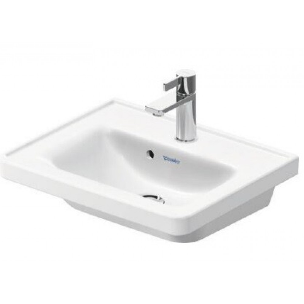 Раковина, Duravit, D-Neo, шгв 500*400*150, отверстия для смесителя-1, цвет-альпийский белый (белый Alpin)