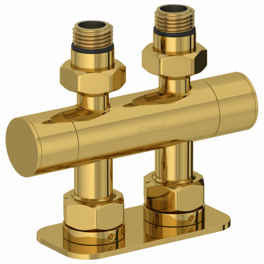Вентиль, Сунержа, EU50, 2 х НР G 1/2" / 2 х НГ G 3/4", прямой, скрытый, цвет-золото