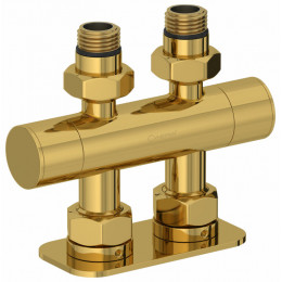 Вентиль, Сунержа, EU50, 2 х НР G 1/2" / 2 х НГ G 3/4", прямой, скрытый, цвет-золото