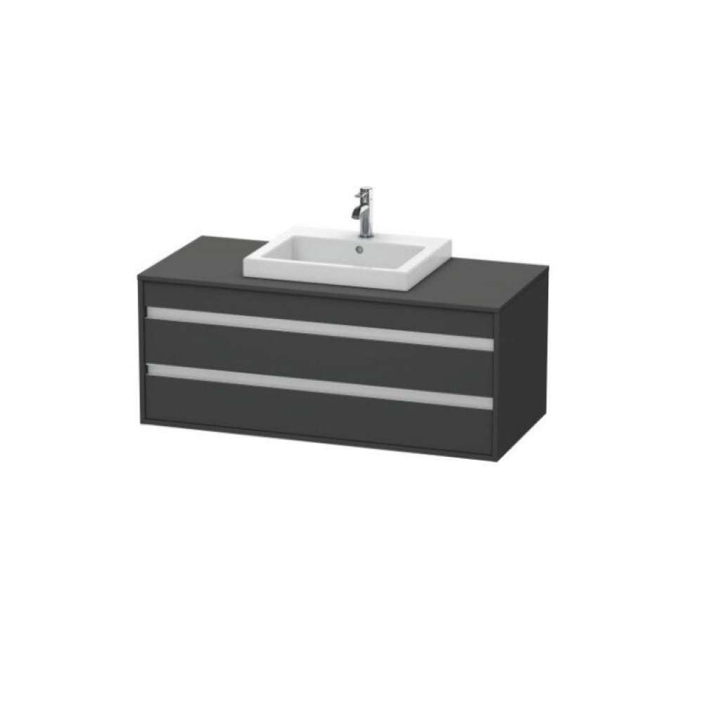 Тумба под раковину, Duravit, Ketho, шгв 1200*550*496, раковина-необходимо заказать, цвет-графит матовый