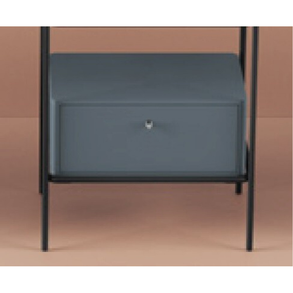 Ящик деревянный выдвижной, Artceram, Fuori scala, 50,6х35,5хh22 см для металлической консоли, цвет peacock