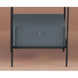 Ящик деревянный выдвижной, Artceram, Fuori scala, 50,6х35,5хh22 см для металлической консоли, цвет peacock