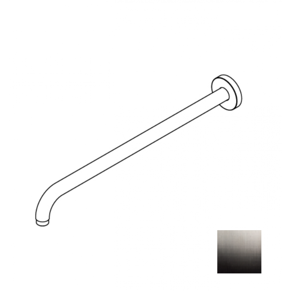 Держатель верхнего душа, Ritmonio, Diametro35 Elegance, цвет-Brushed Black Chrome