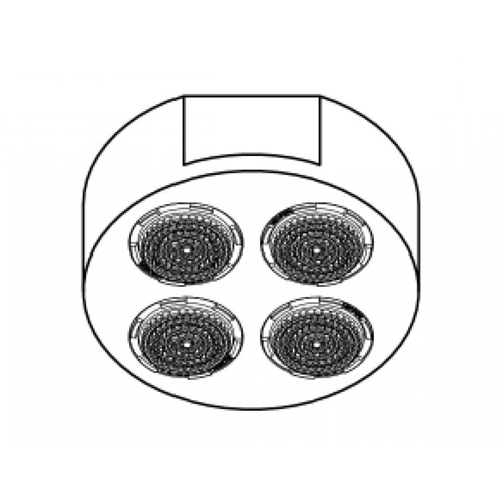 Форсунка, Ritmonio, тип струи-дождь, цвет-Черная ацетальная смола (Black Acetal Resin)