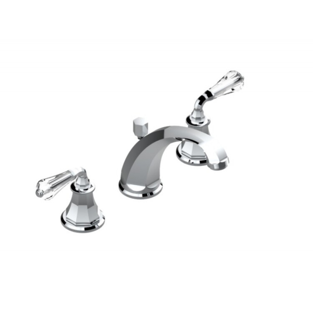 Смеситель для раковины, THG, Art Deco Cristal, цвет-никель