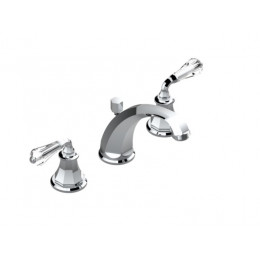 Смеситель для раковины, THG, Art Deco Cristal, цвет-никель