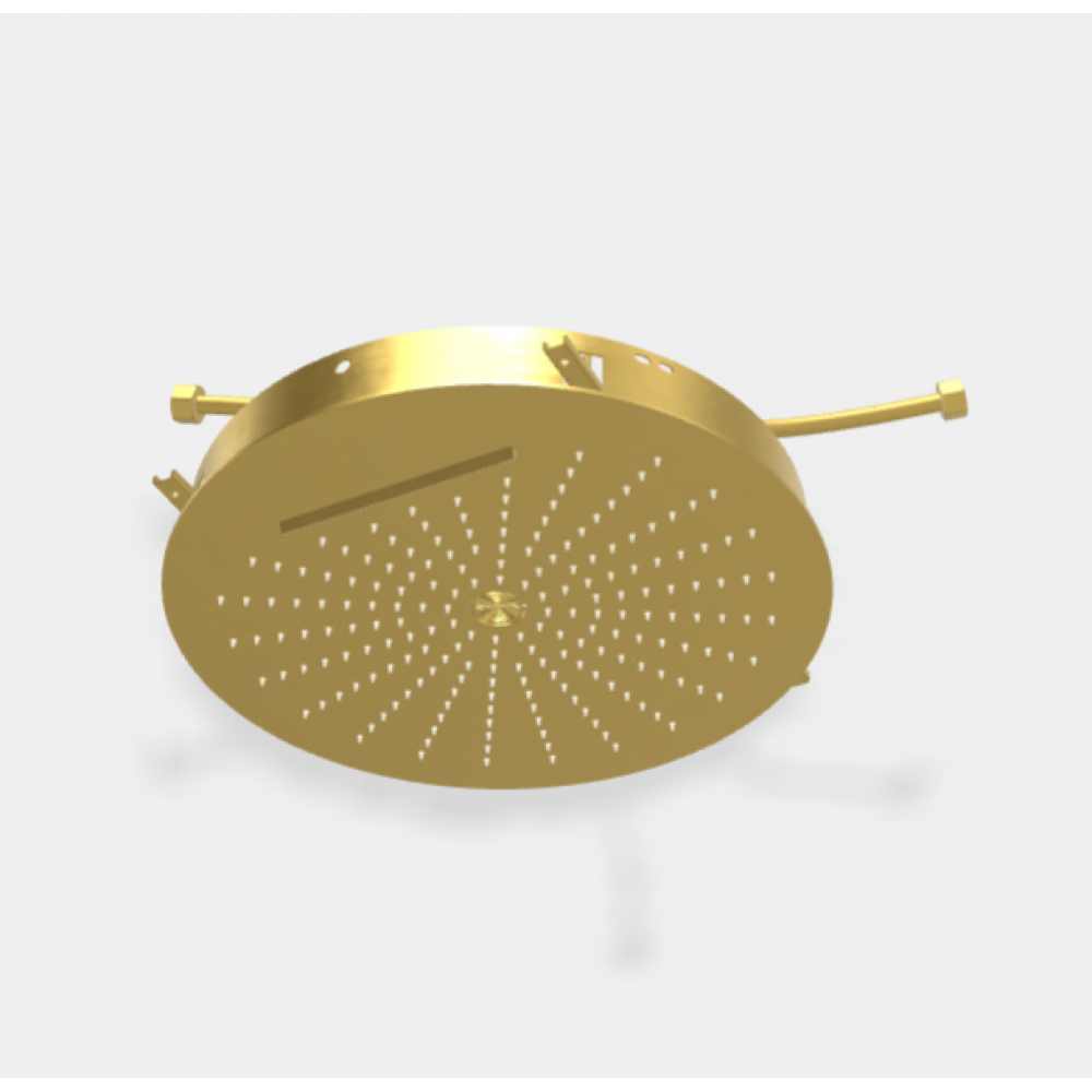 Верхний душ, Fima Carlo Frattini, Showerhead, 400*400, цвет-брашированное золото